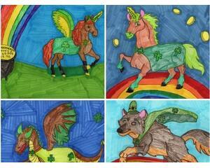 St. Patrick's Day 4 card set