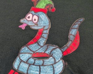 Holiday Snake Cotton T-shirt