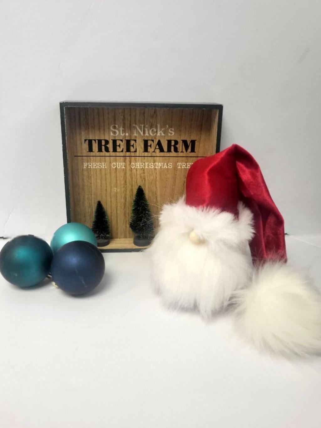 Handmade sock Santa gonk gnome/ shelf sitter/Christmas Decor/Tiered tray decor