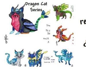 Dragon Cat 6 card set
