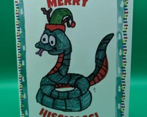 Holiday Snakes Greeting Cards