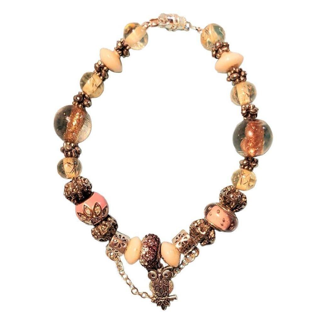 Hand Crafted Beaded bracelet 8 1/2"