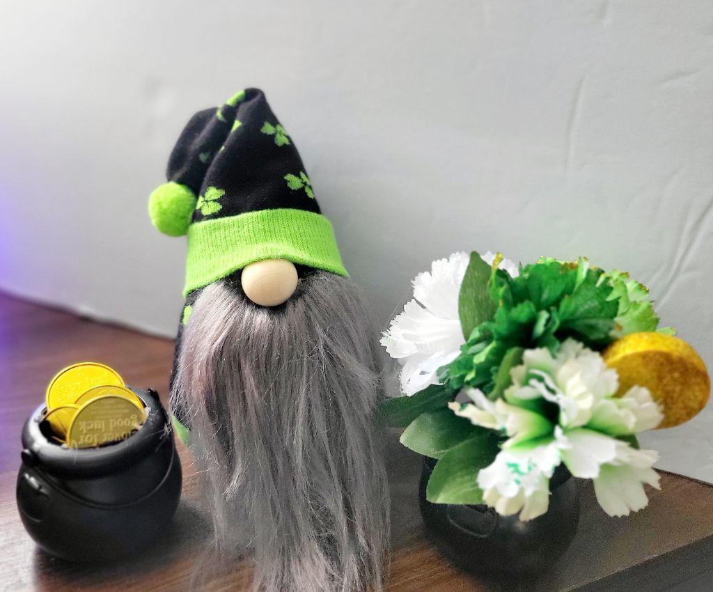 Hand crafted St Patrick's Day leprachaun gnome