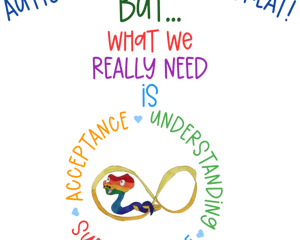 Autism Acceptance Infinity Snake Cotton T-Shirt