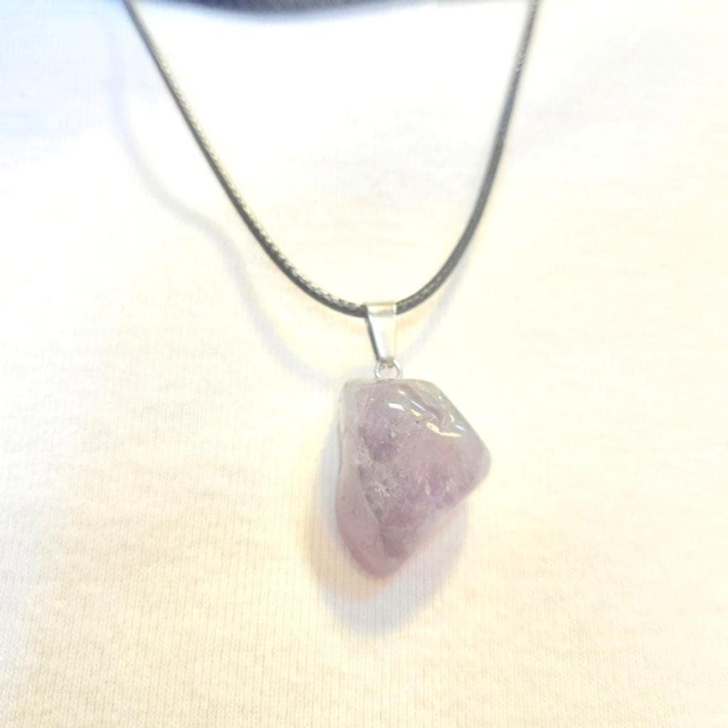 Natural Amethyst Crystal Pendant Necklace
