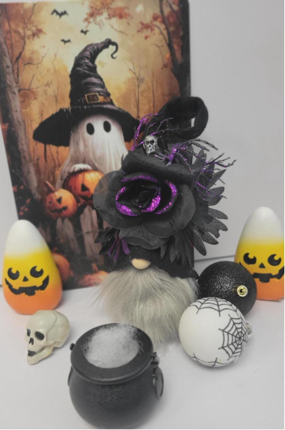 Spooky glam, dark Elegance, Halloween Gothic gnome Spooky Squad Collection
