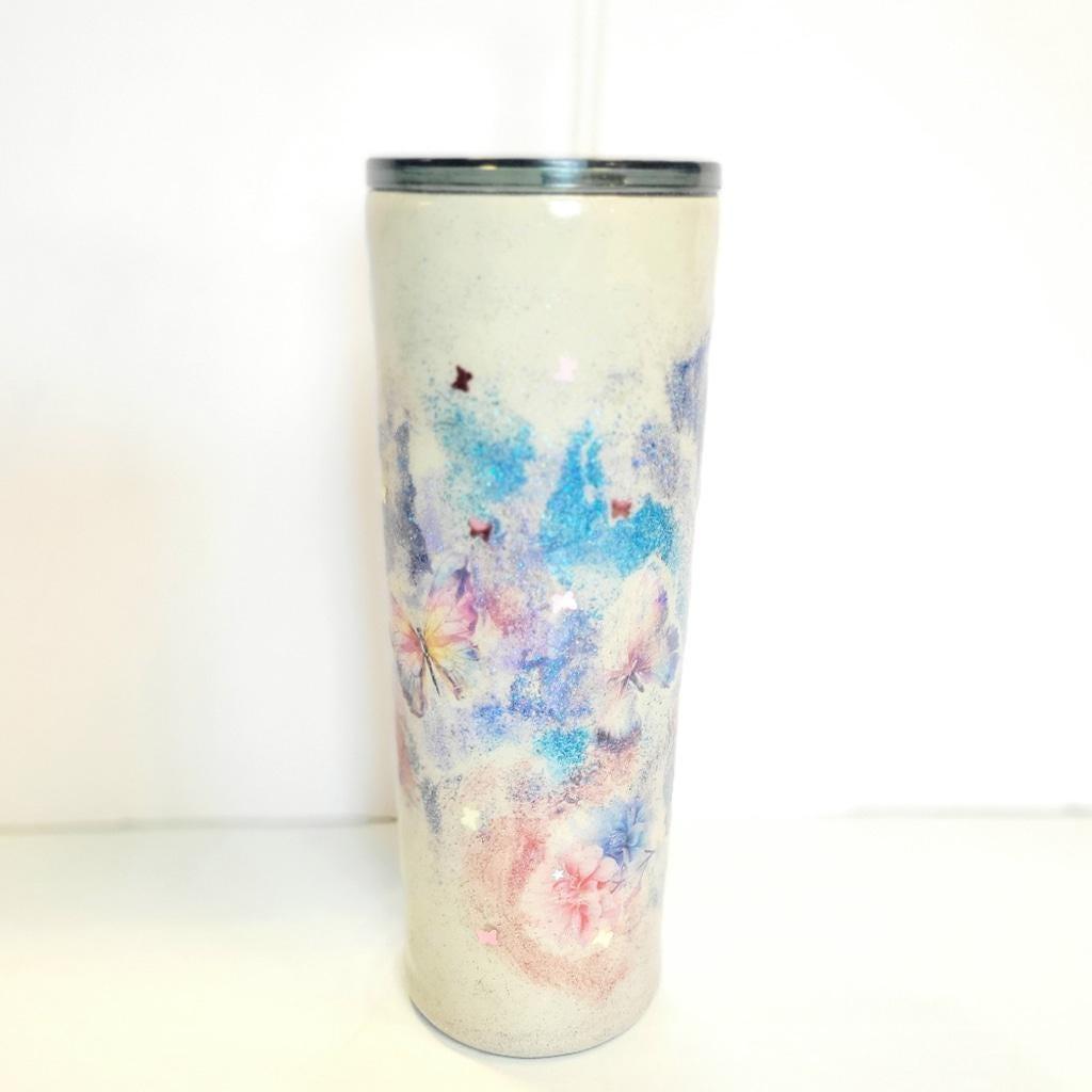 Personalized Custom Made Hand Crafted Ozark Trail 30 Oz Floral Butterfly Tumbler