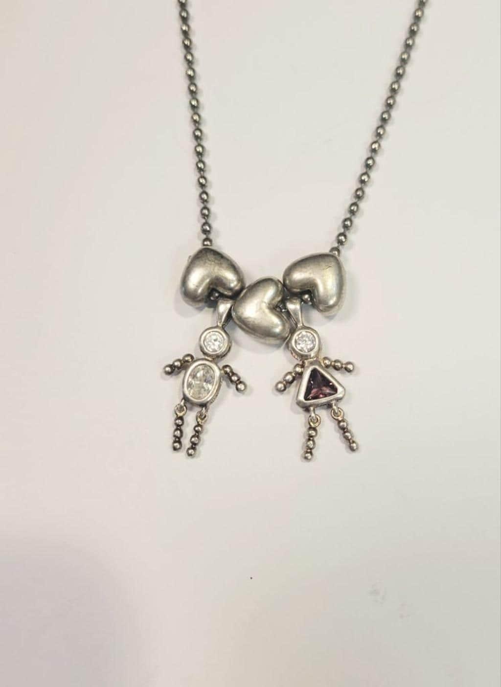 Mother's birthstone keepsake necklace